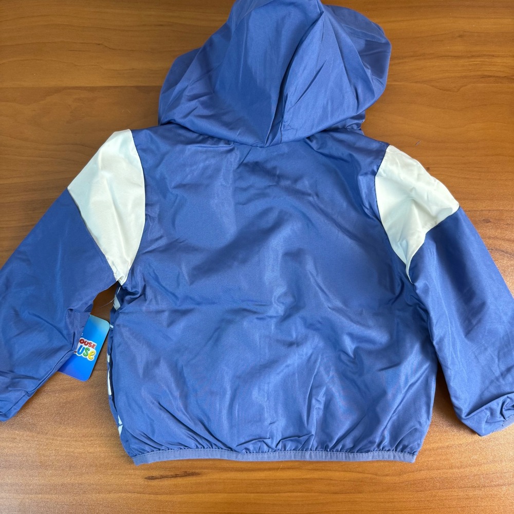 Disney Mickey Mouse Clubhouse Kids Blue Lightweight Hooded Jacket Size 2T - Picture 7 of 7